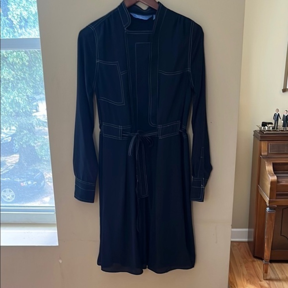 Simply Vera Vera Wang Navy Midi Dress S